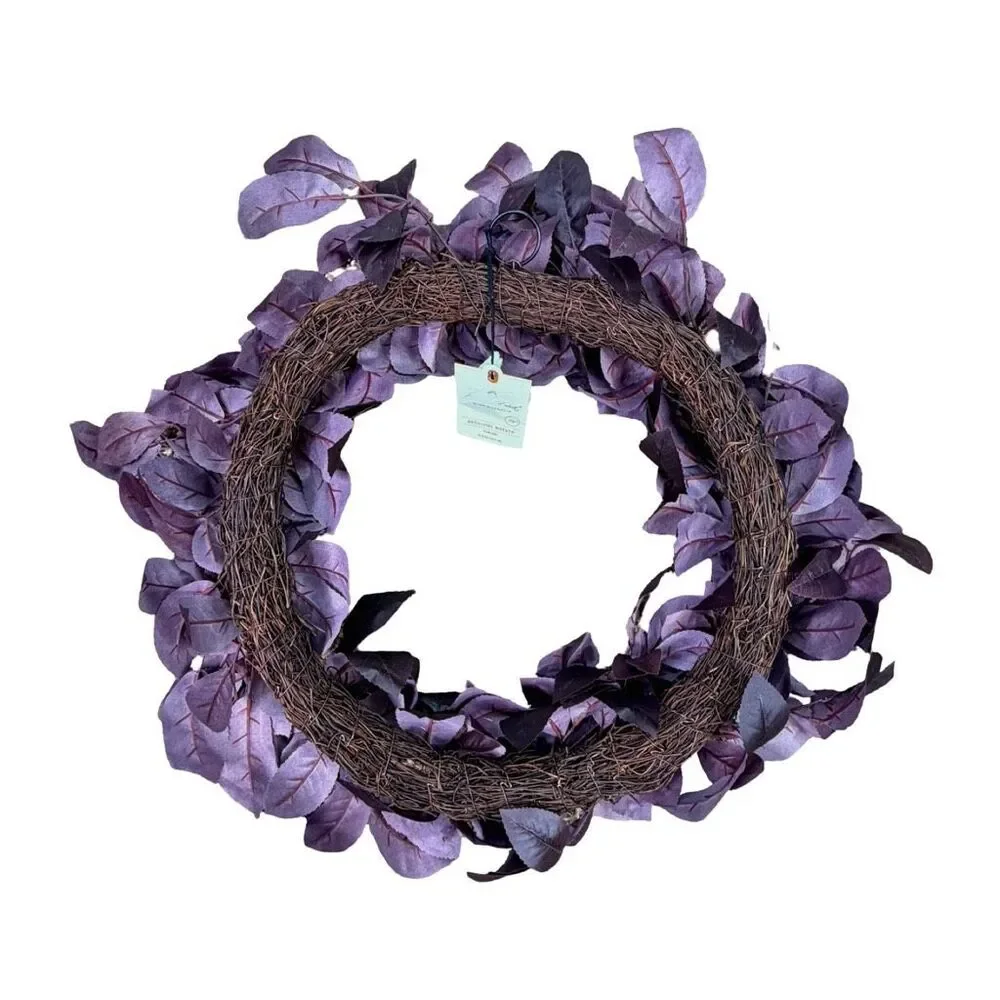 Hearth & Hand with Magnolia Plum Leaf Artificial Wreath - 26” (66.0 cm)